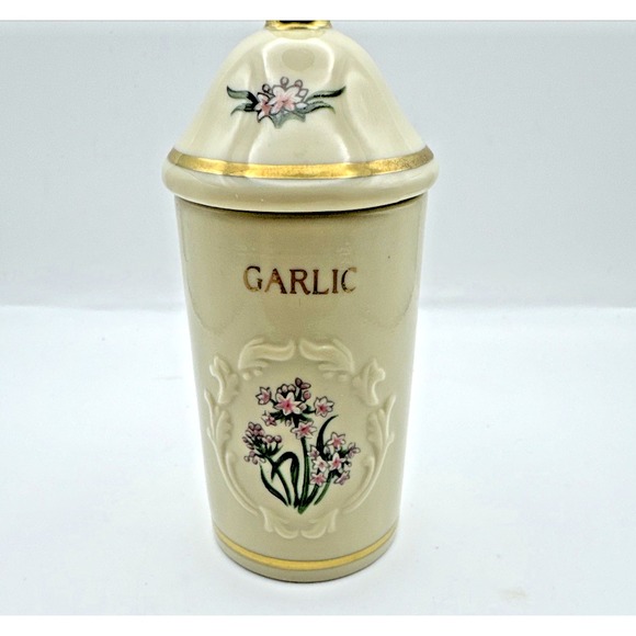 1992 Garlic Lenox Spice Garden Porcelain Jar - Picture 3 of 7